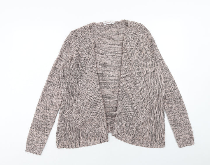 Dunnes Stores Womens Grey V-Neck Acrylic Cardigan Jumper Size S