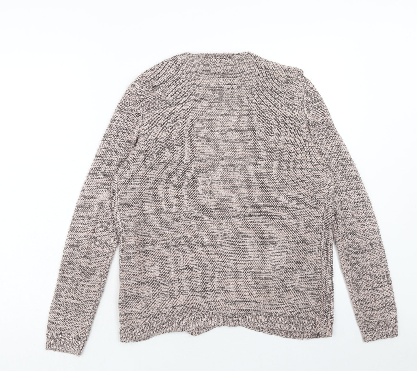 Dunnes Stores Womens Grey V-Neck Acrylic Cardigan Jumper Size S