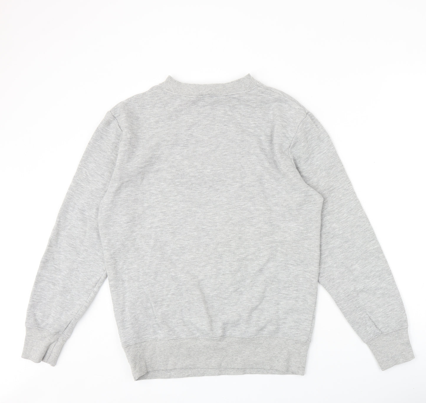 H&M Mens Grey Cotton Pullover Sweatshirt Size XS - Chinese Symbols