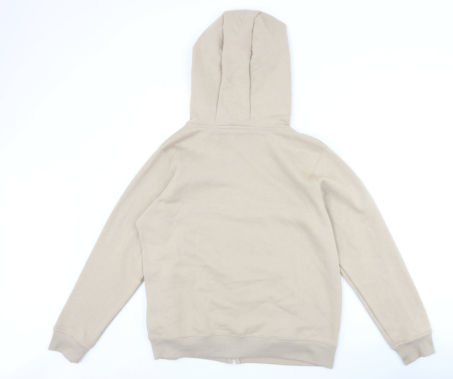 Primark Womens Beige Cotton Full Zip Hoodie Size M Zip