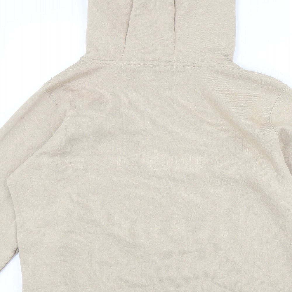 Primark Womens Beige Cotton Full Zip Hoodie Size M Zip