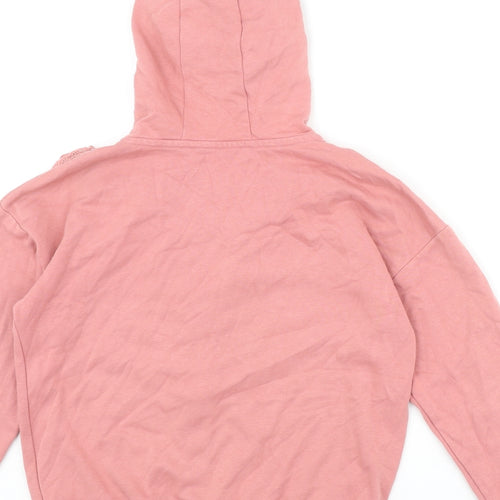 George Girls Pink Cotton Full Zip Hoodie Size 10-11 Years Zip
