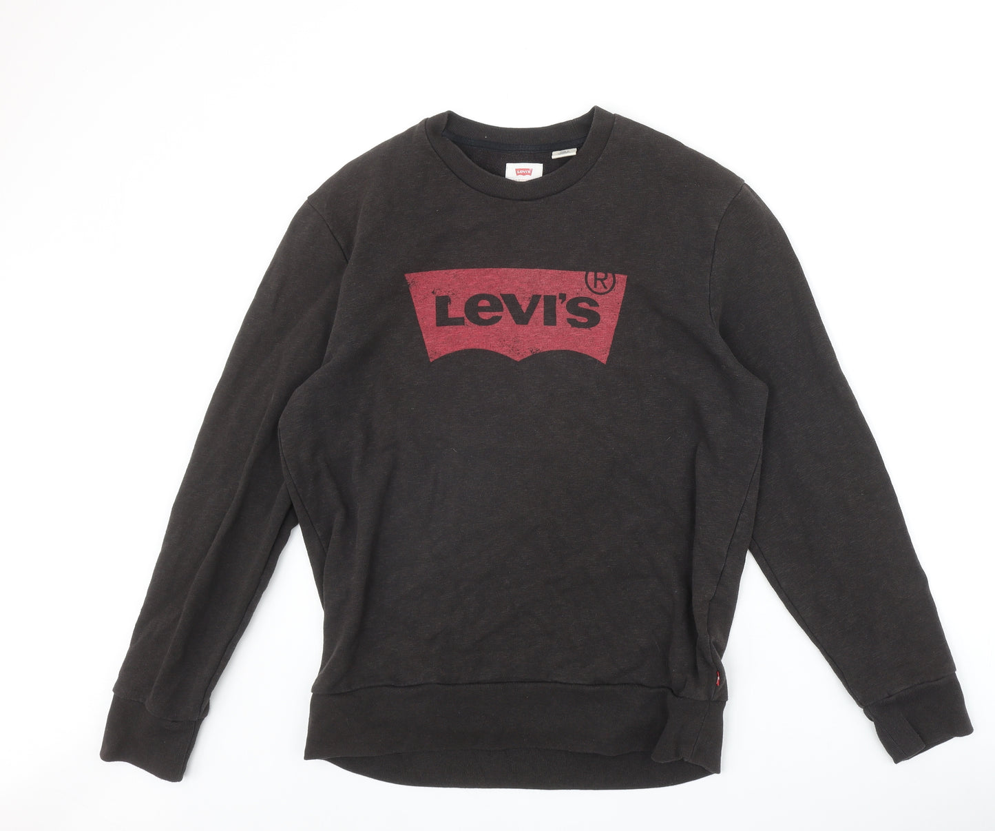 Levi's Mens Black Cotton Pullover Sweatshirt Size M
