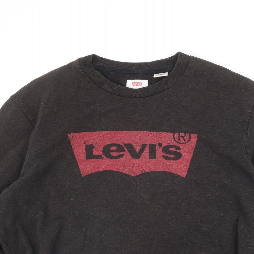 Levi's Mens Black Cotton Pullover Sweatshirt Size M