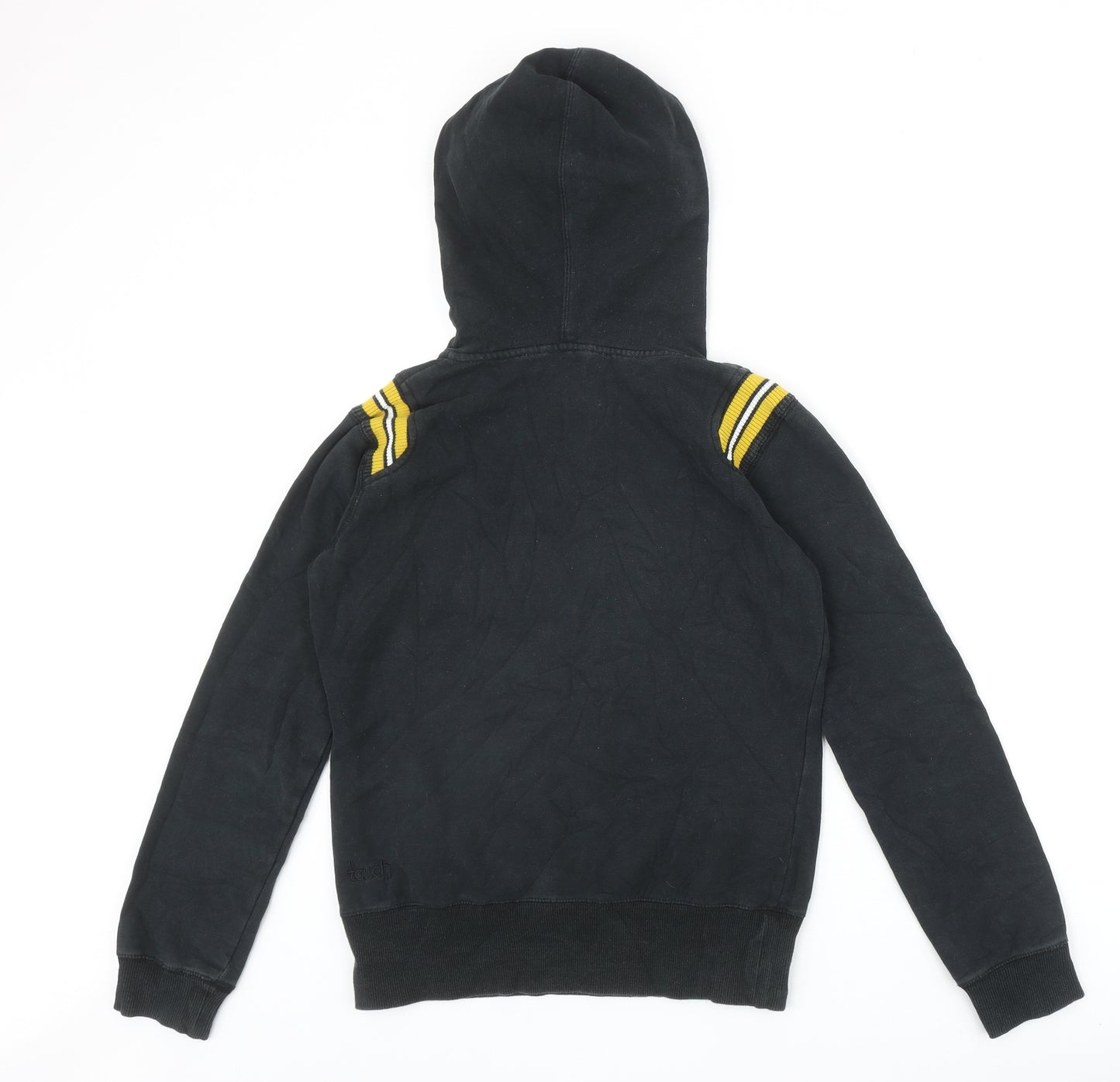 Touch Womens Black Cotton Pullover Hoodie Size S Pullover