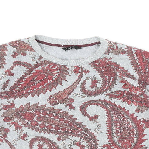 NEXT Womens Multicoloured Paisley Cotton Pullover Sweatshirt Size M Pullover