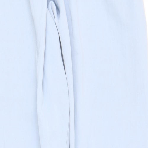 Missguided Womens Blue Polyester Dress Pants Trousers Size 8 Regular Zip
