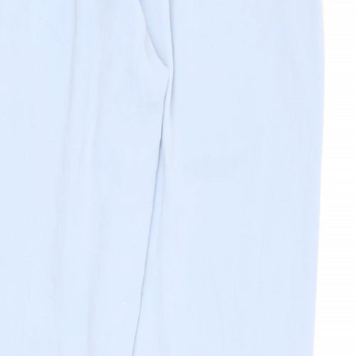 Missguided Womens Blue Polyester Dress Pants Trousers Size 8 Regular Zip