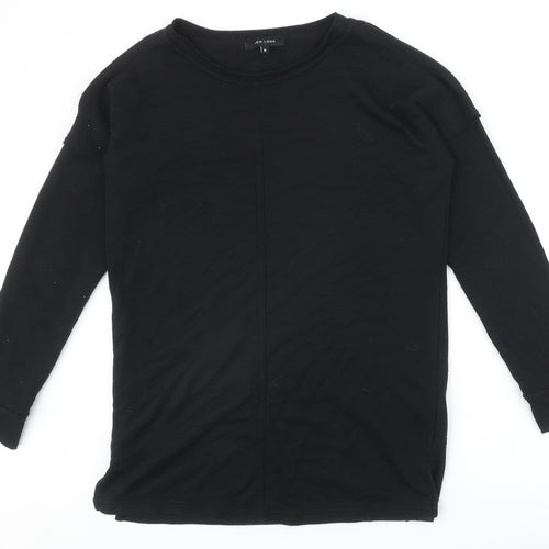 New Look Womens Black Polyester Pullover Sweatshirt Size 8 Pullover