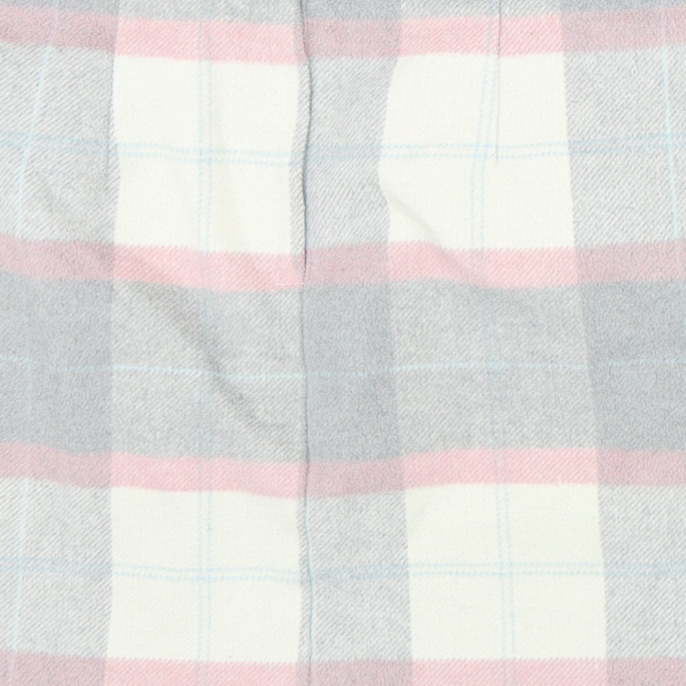 Primark Womens Multicoloured Plaid Cotton A-Line Skirt Size 8 Zip