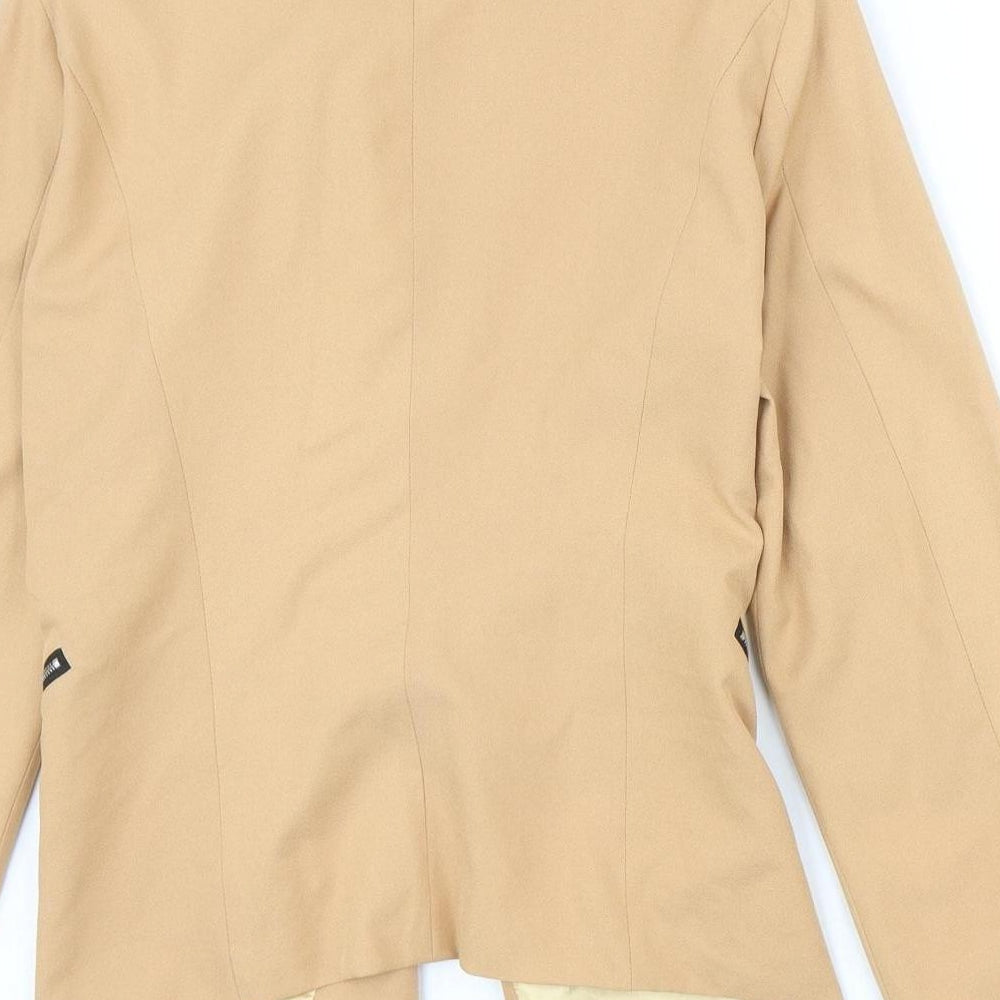 Preworn Womens Beige Jacket Blazer Size 14