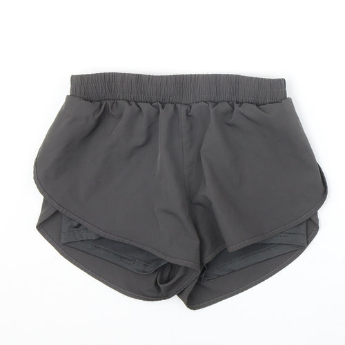 SheIn Womens Grey Polyester Sweat Shorts Size S Regular Pull On