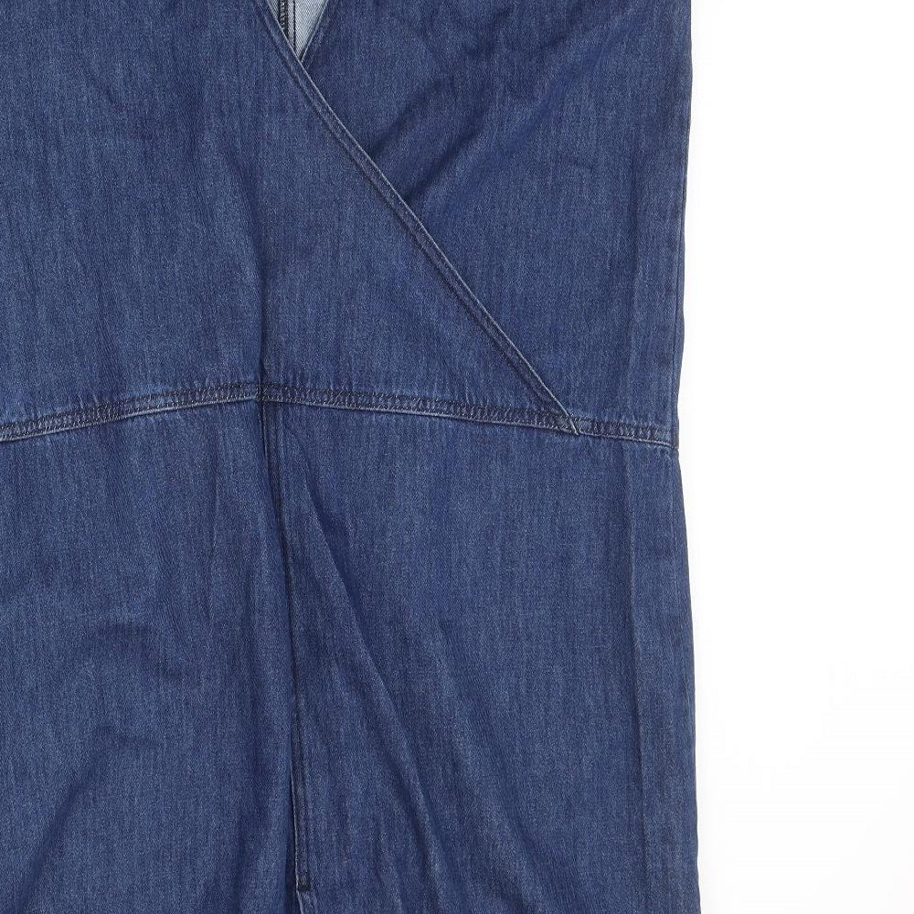 Seasalt Womens Blue 100% Cotton A-Line Size 18 Round Neck Pullover