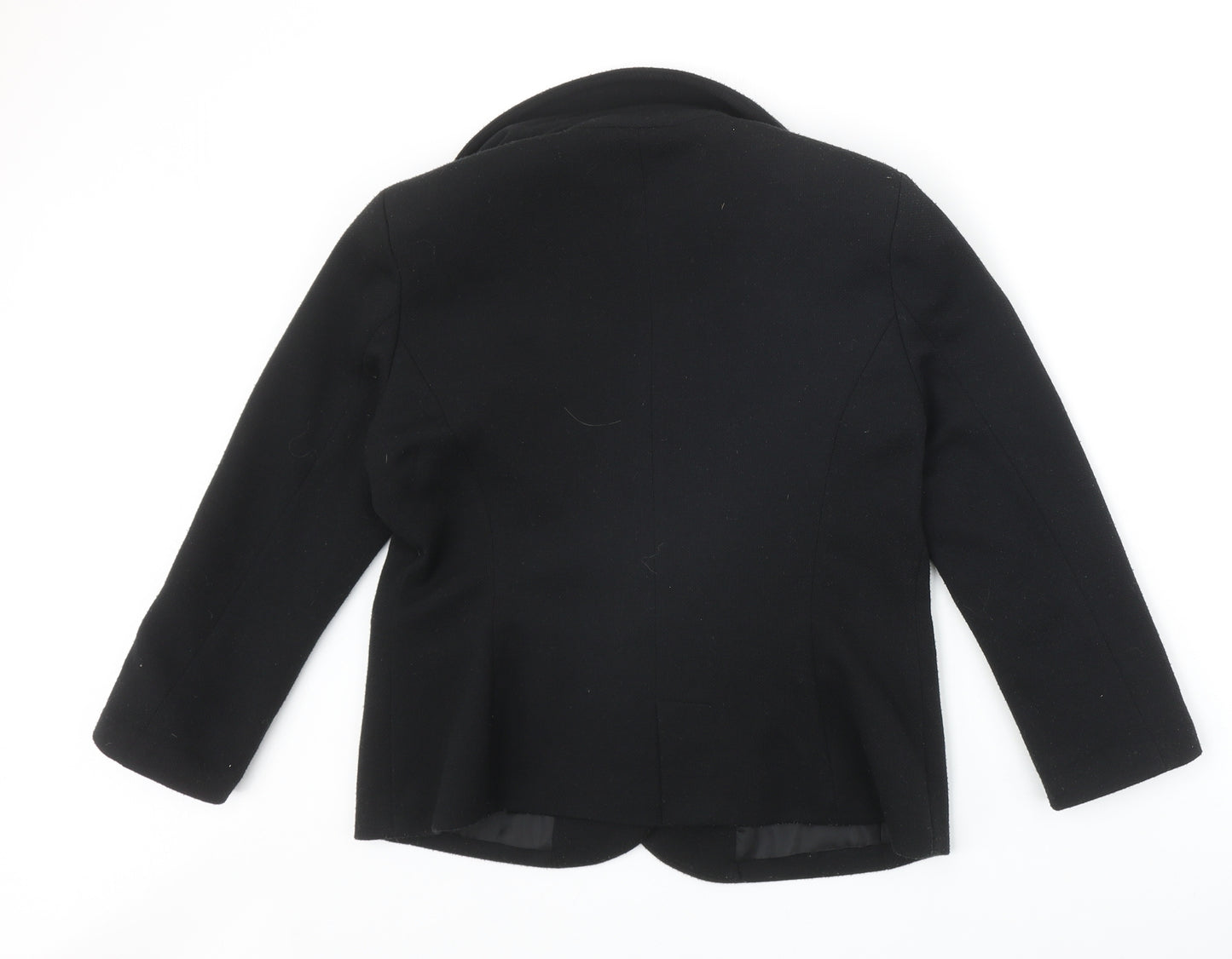 New Look Womens Black Polyester Jacket Blazer Size 12