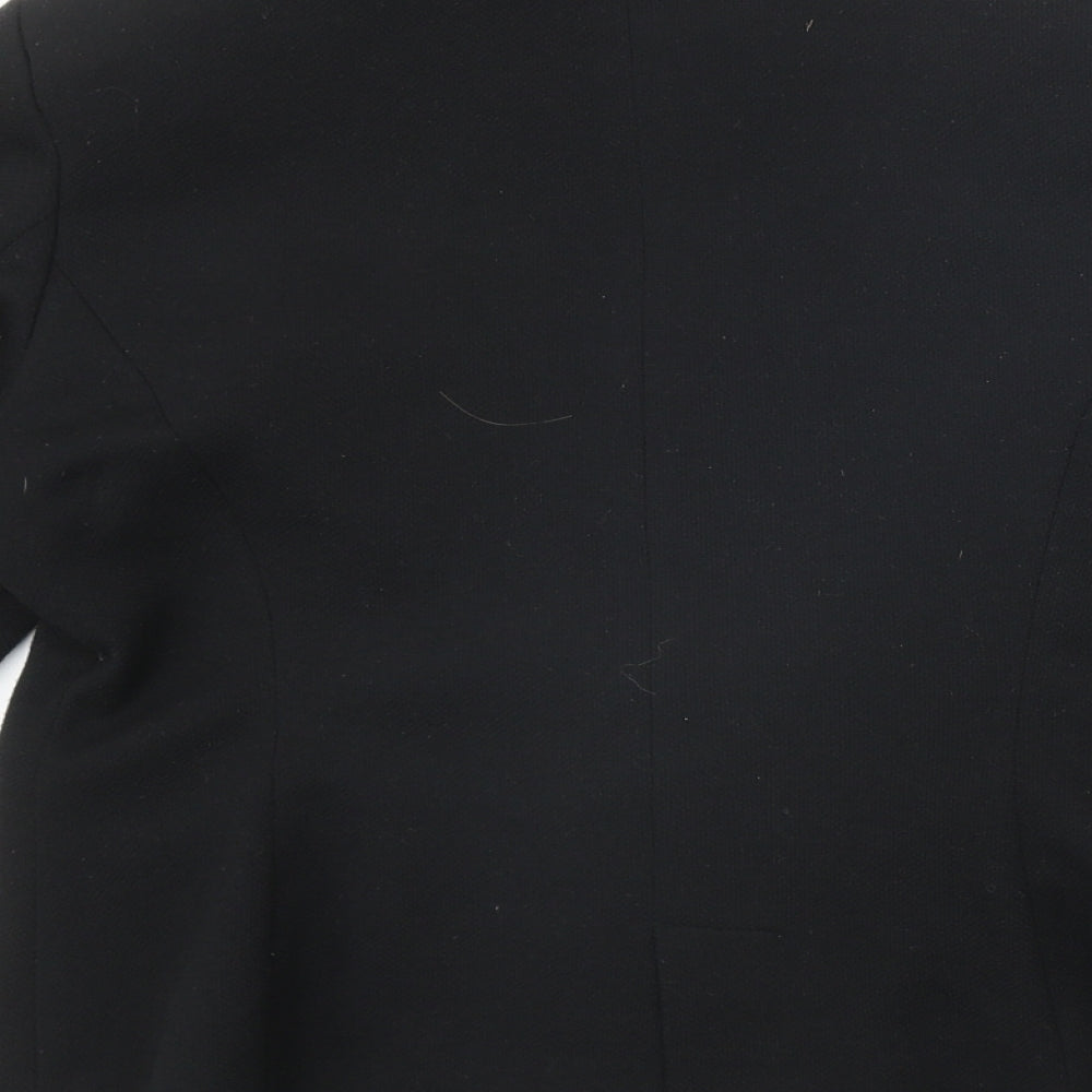 New Look Womens Black Polyester Jacket Blazer Size 12