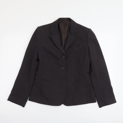 NEXT Womens Grey Polyester Jacket Blazer Size 8