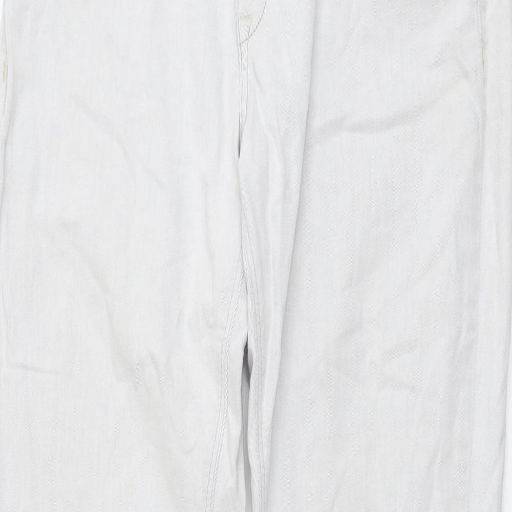 Jigsaw Womens Blue Cotton Straight Jeans Size 32 in L30 in Regular Button