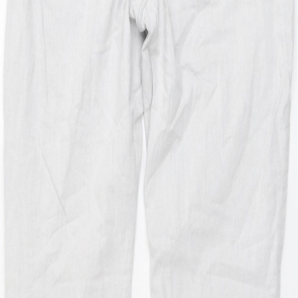 Jigsaw Womens Blue Cotton Straight Jeans Size 32 in L30 in Regular Button