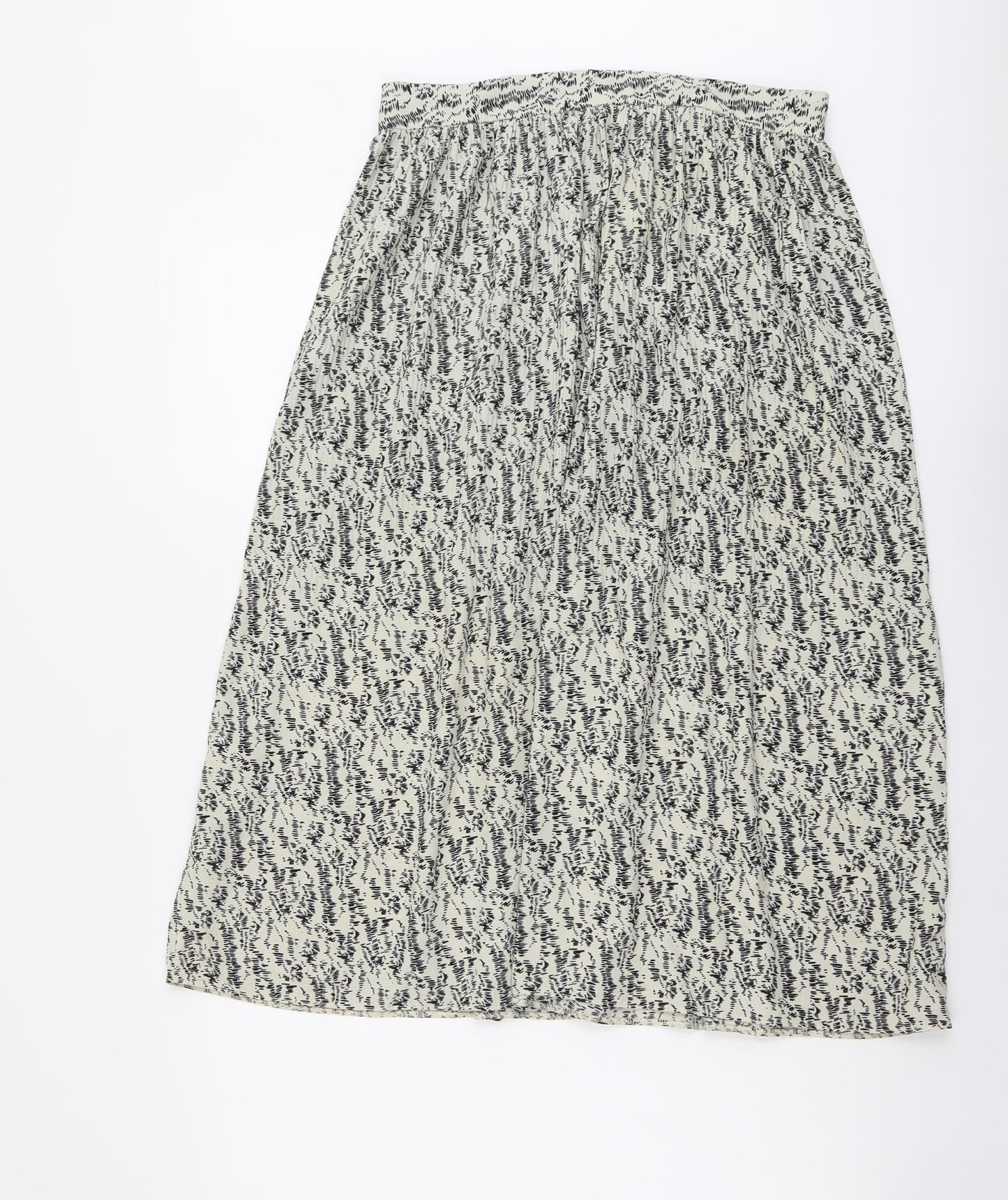 Primark Womens Beige Geometric Polyester A-Line Skirt Size 16
