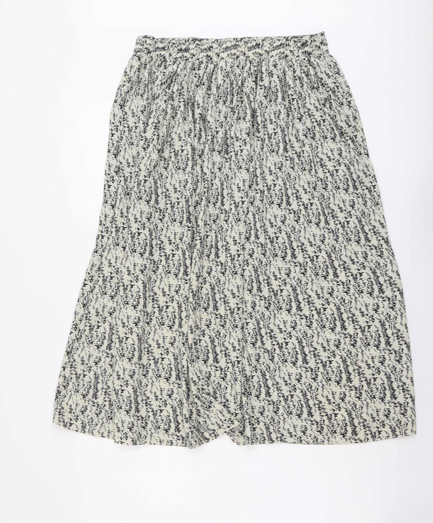 Primark Womens Beige Geometric Polyester A-Line Skirt Size 16
