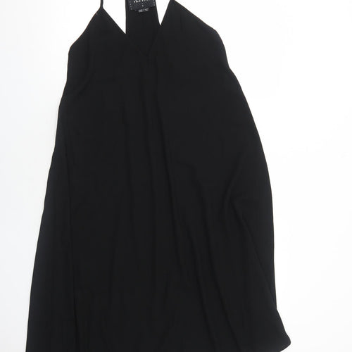 The Fifth Womens Black Polyester Trapeze & Swing Size S V-Neck Pullover