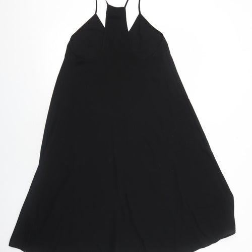 The Fifth Womens Black Polyester Trapeze & Swing Size S V-Neck Pullover