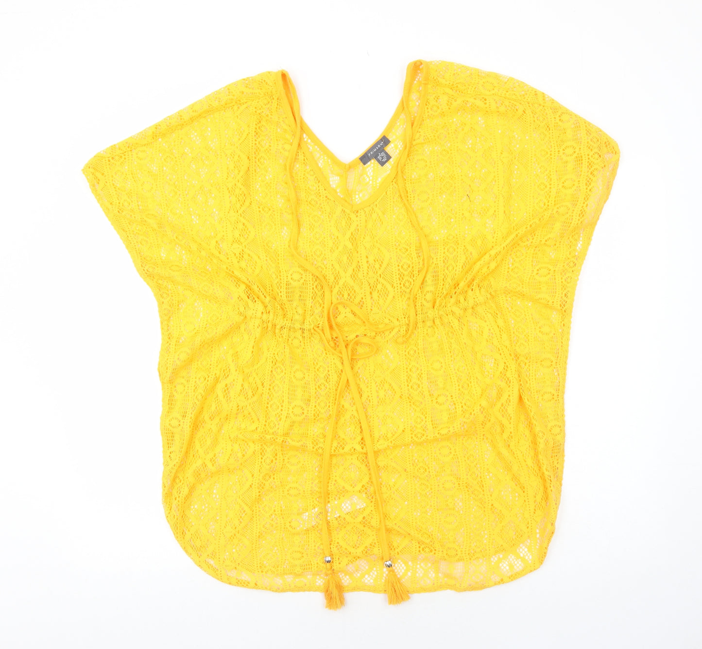 Primark Womens Orange Polyester Cover Up Size S