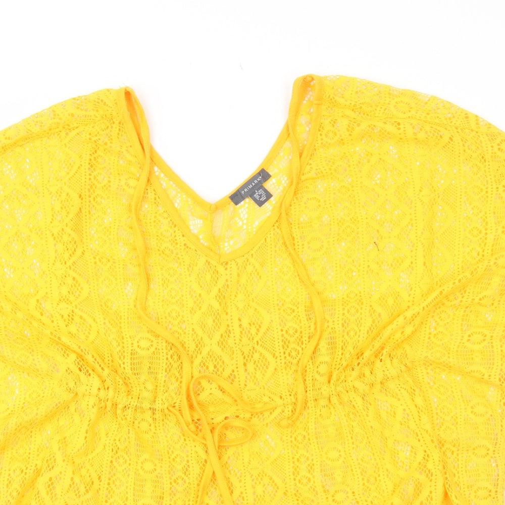 Primark Womens Orange Polyester Cover Up Size S