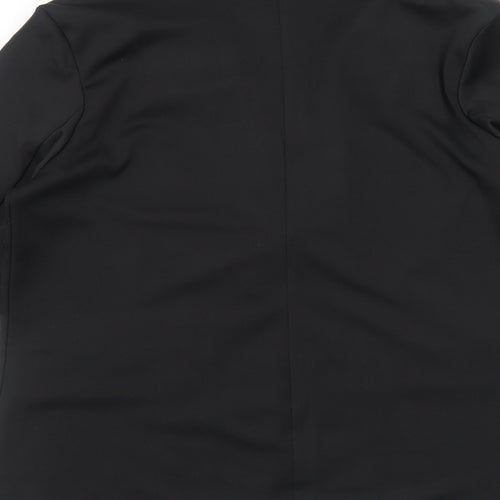 Preworn Womens Black Jacket Blazer Size M Button