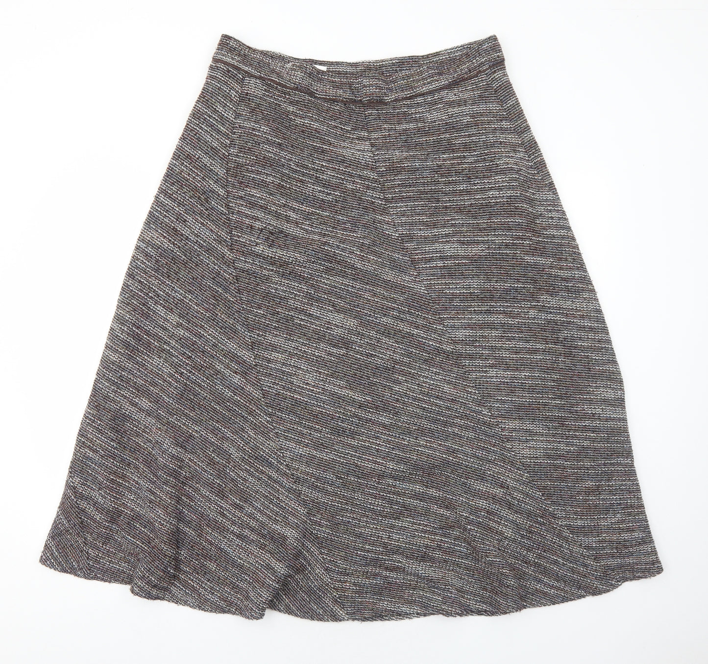Marks and Spencer Womens Brown Acrylic Swing Skirt Size 18