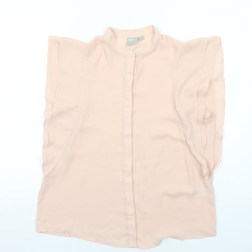ASOS Womens Pink Polyester Basic Tank Size 12 Round Neck