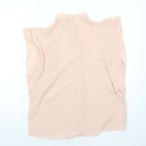 ASOS Womens Pink Polyester Basic Tank Size 12 Round Neck