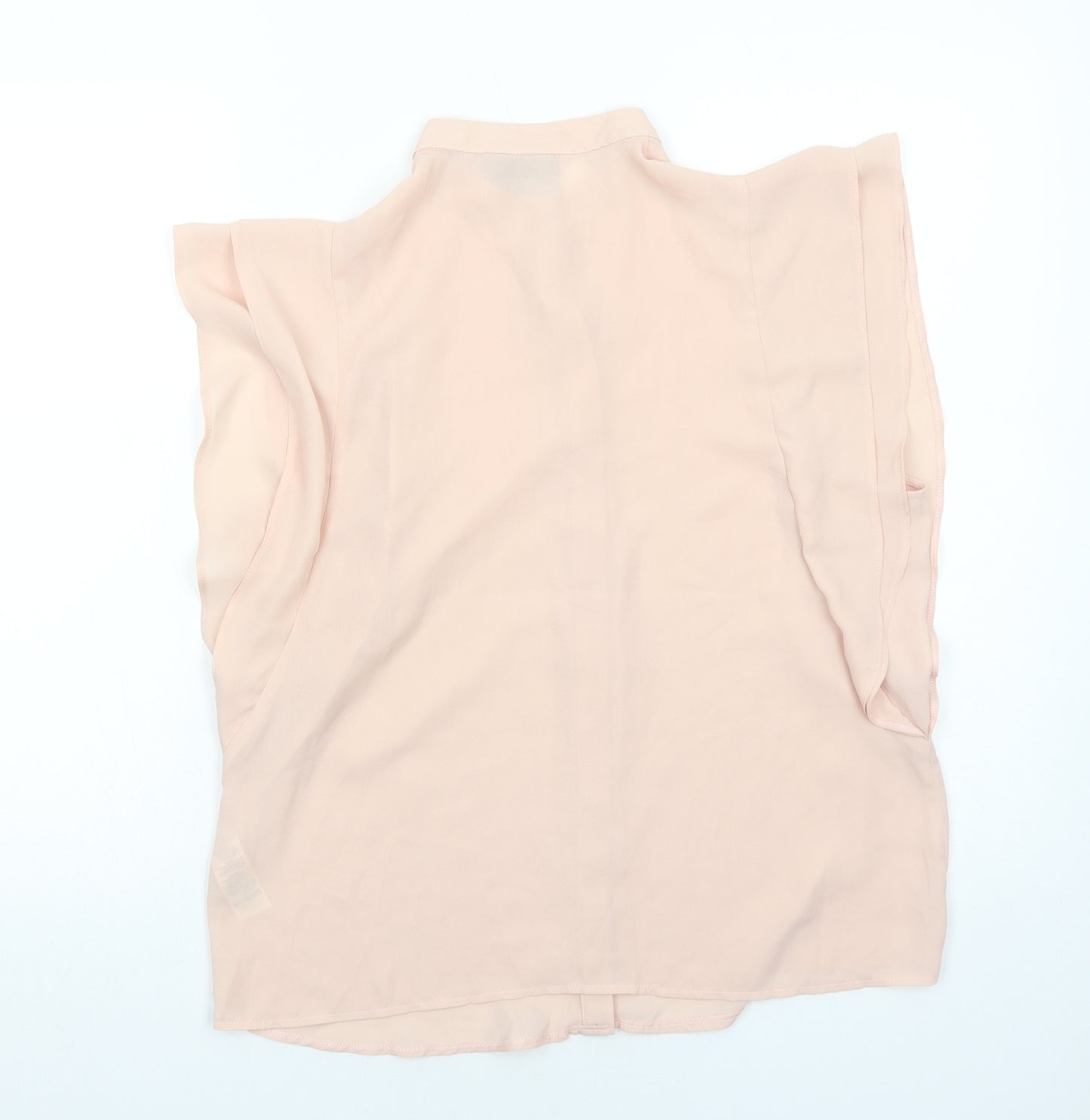 ASOS Womens Pink Polyester Basic Tank Size 12 Round Neck