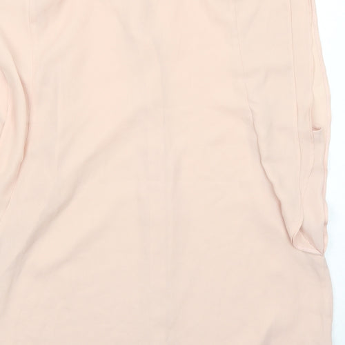 ASOS Womens Pink Polyester Basic Tank Size 12 Round Neck