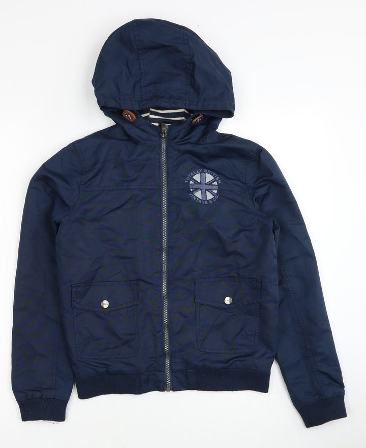 La Redoute Boys Blue Bomber Jacket Jacket Size 12 Years Zip