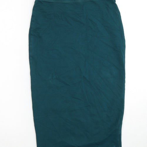 Atmosphere Womens Blue Cotton Bandage Skirt Size 8