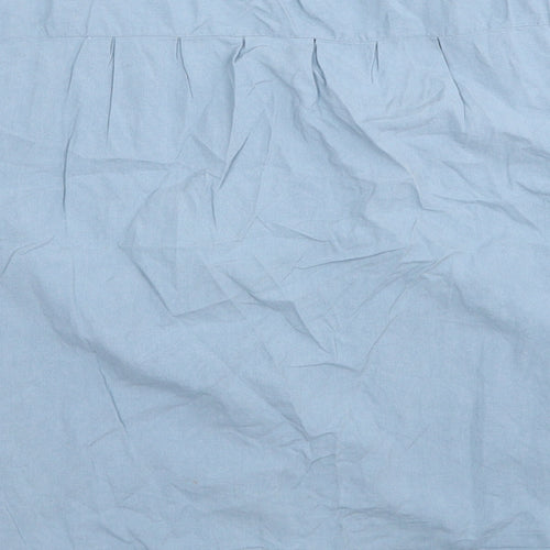 Patra Womens Blue Silk Basic Blouse Size XL V-Neck