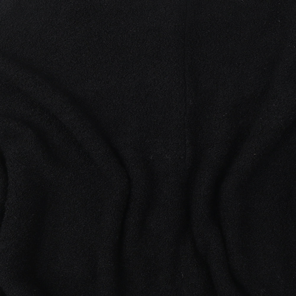 Roman Womens Black Round Neck Acrylic Cardigan Jumper One Size