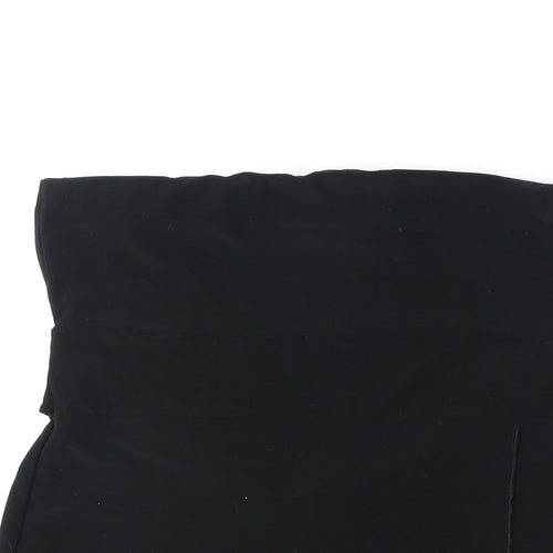 Preworn Womens Black Polyester Basic Tank Size 14 Off the Shoulder