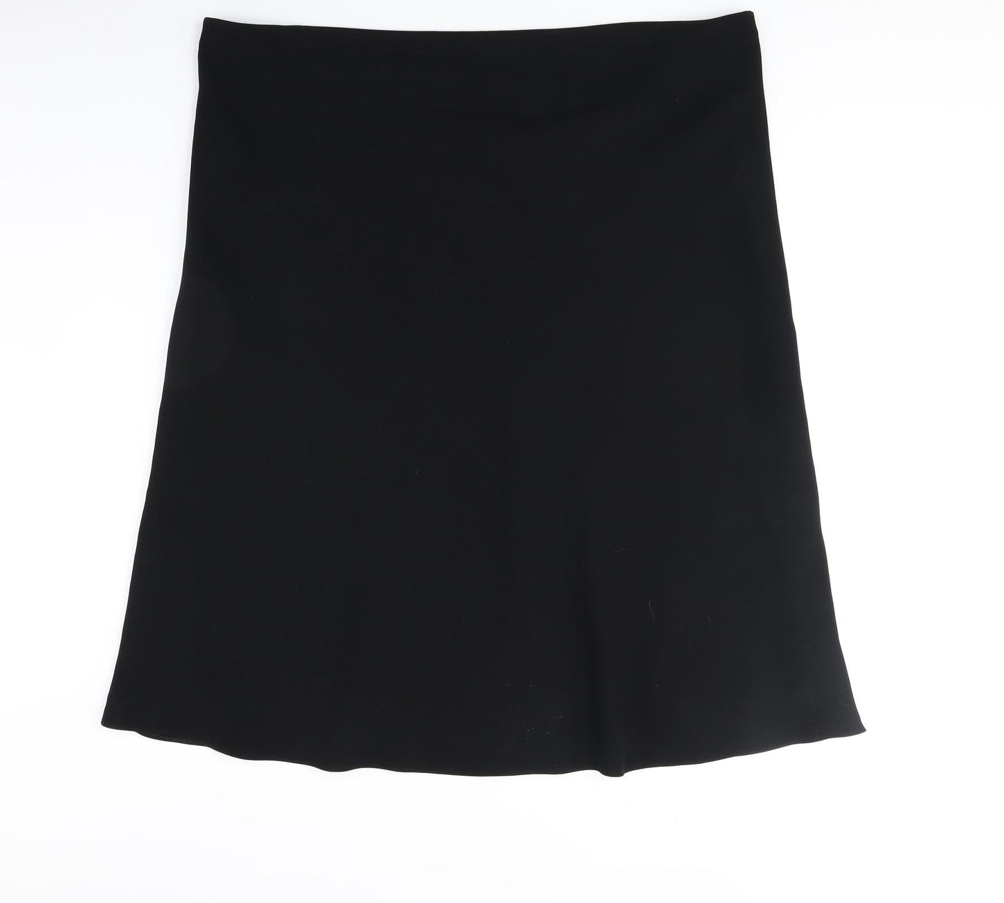 Marks and Spencer Womens Black Polyester A-Line Skirt Size 20