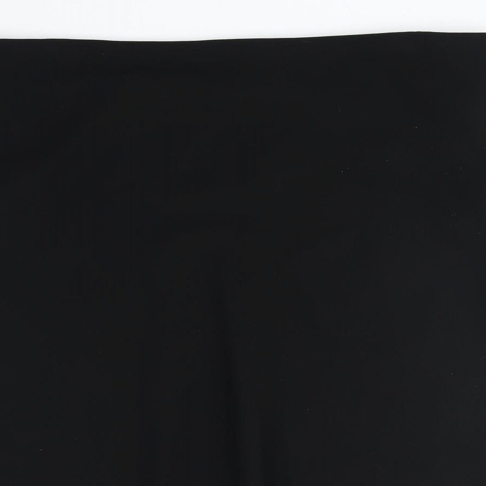 Marks and Spencer Womens Black Polyester A-Line Skirt Size 20