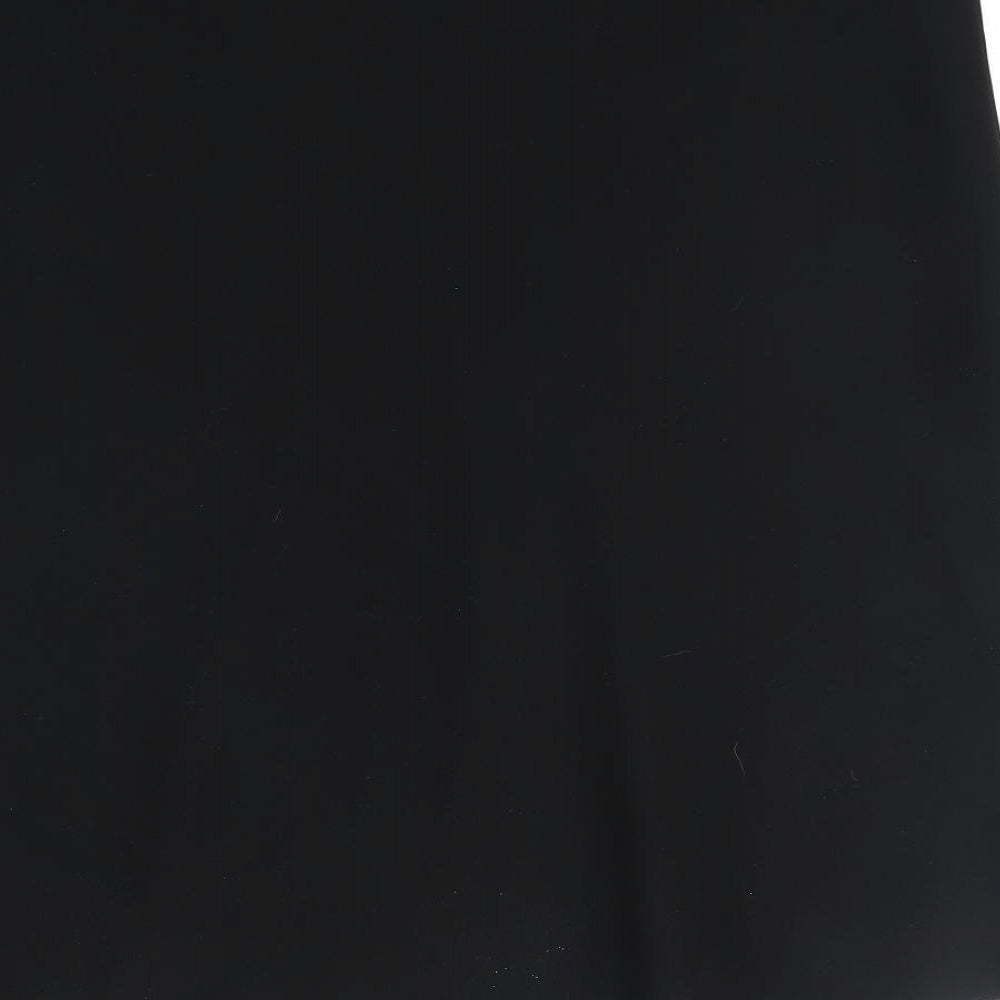 Marks and Spencer Womens Black Polyester A-Line Skirt Size 20