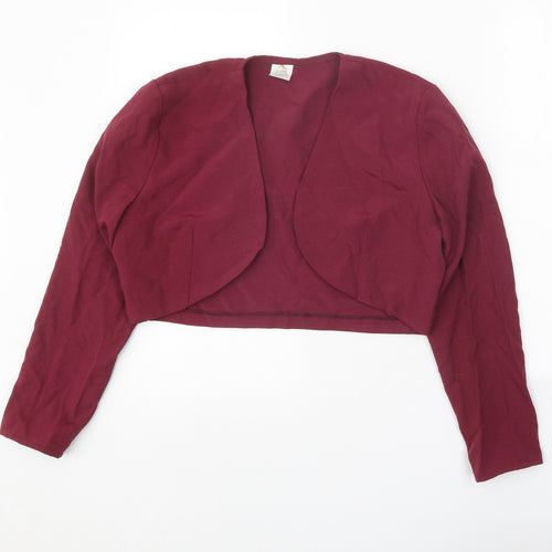 Preworn Womens Red Jacket Size 12