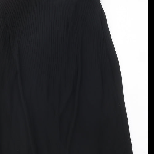 Louche Womens Black Polyester Tank Dress One Size Round Neck Button