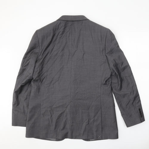 Autograph Mens Grey Wool Jacket Suit Jacket Size XL Regular