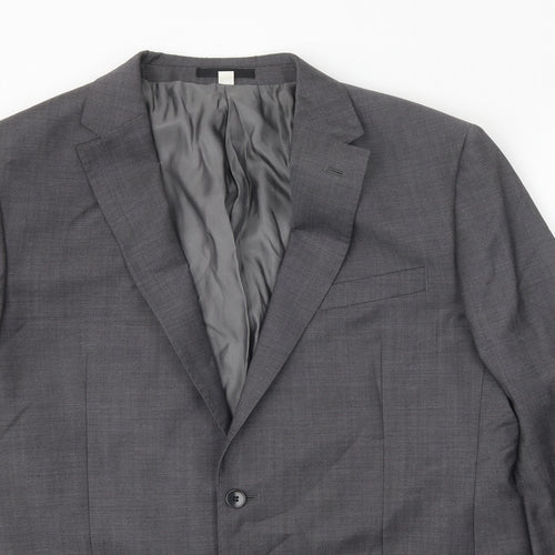 Autograph Mens Grey Wool Jacket Suit Jacket Size XL Regular