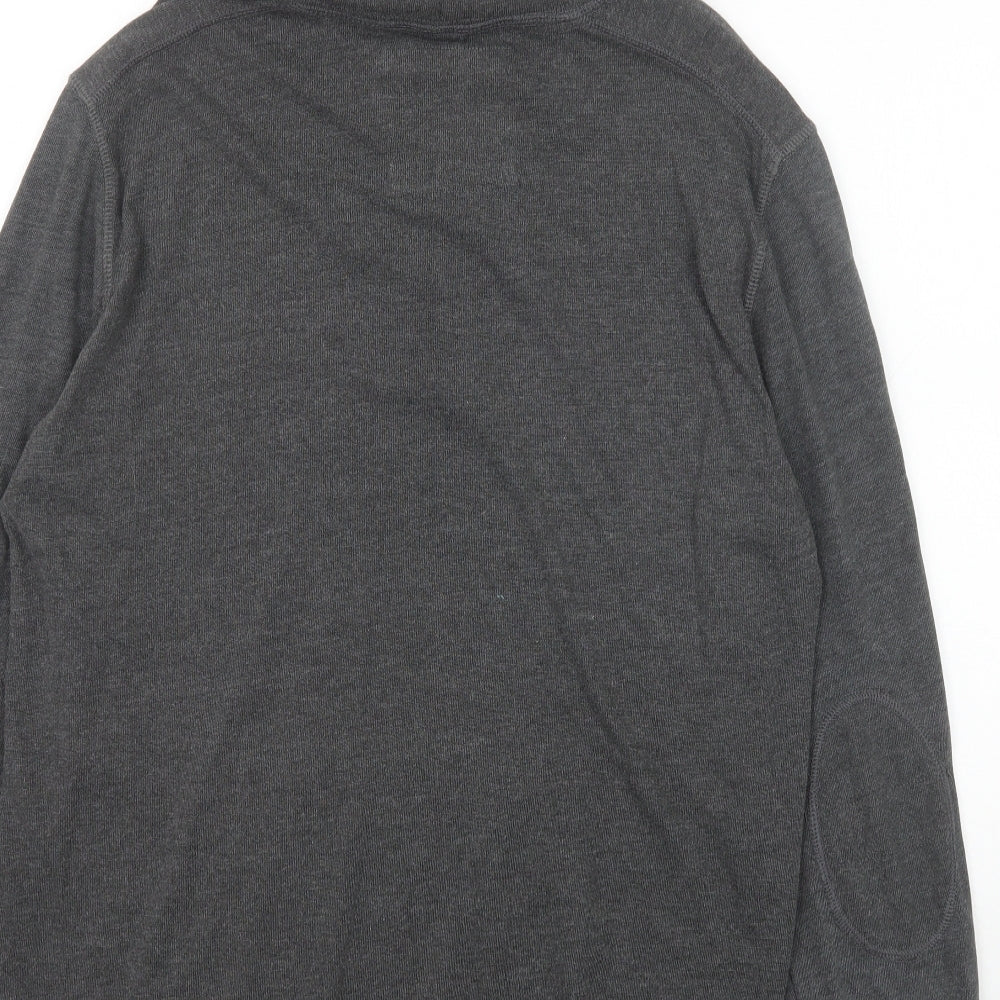 H&M Mens Grey Cotton Pullover Hoodie Size L