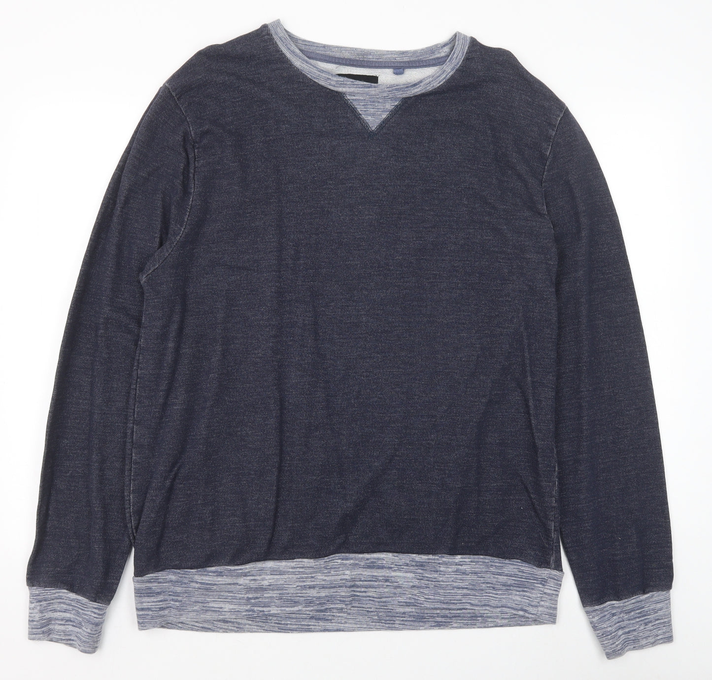 Cedar Wood State Mens Blue Cotton Pullover Sweatshirt Size XL