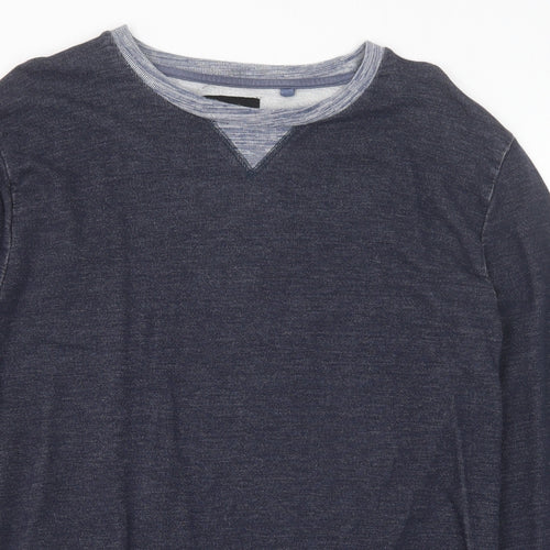 Cedar Wood State Mens Blue Cotton Pullover Sweatshirt Size XL