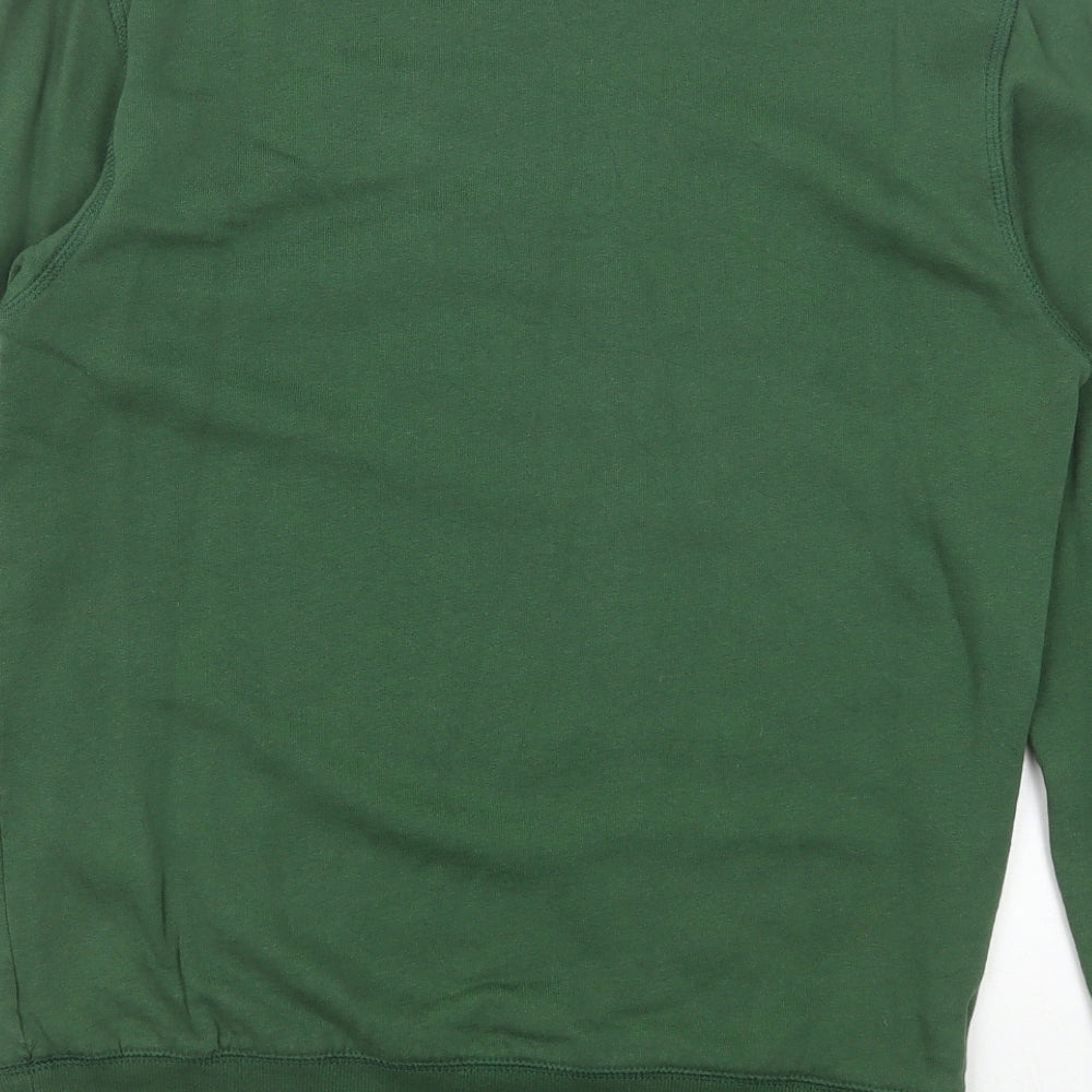 F&F Womens Green 100% Cotton Pullover Sweatshirt Size S Pullover - Christmas Rudolph